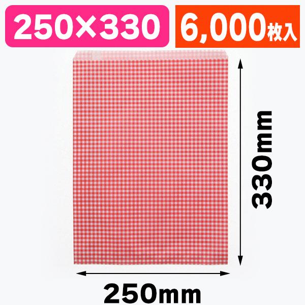 （平袋）柄小袋 R-10 ギンガムミニ 赤/6000枚入（K05-4901755381214-6S）