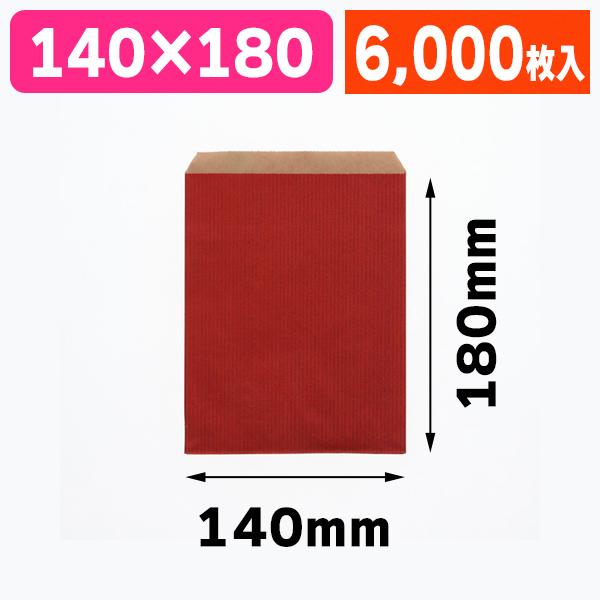（平袋）柄小袋 R-70 筋入無地 赤/6000枚入（K05-4901755384710-6S）