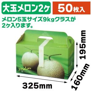 メロンの箱）ドリームメロン2ヶ入/50枚入（L-294B） : 箱の店 - 通販