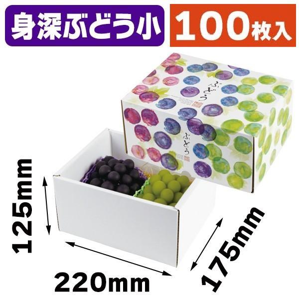 （ぶどうの箱）彩りぶどう 小 身深  ２ケース割引品/100枚入（L-2485-2K）