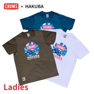 チャムス tシャツ レディース 半袖 ブランド スポーツ アウトドア 速乾 キャンプ HAKUBASANZAN Circleの商品画像