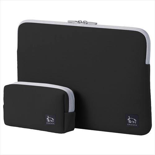 Chululu（チュルル） PCインナーケース 13.3インチ＆マルチポーチ ブラック SCH-PC...