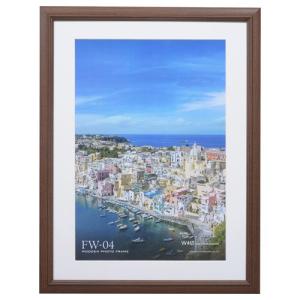 ハクバ 木製額縁 FW-04 ワイド4切サイズ ブラウン FW-4-BRW4 4977187496673