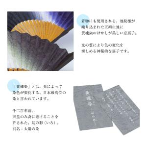 扇子 メンズ 男性 黄櫨染扇子セット 扇子袋付...の詳細画像2
