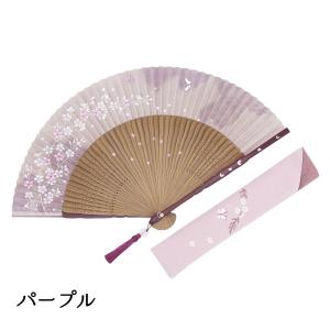 扇子 レディース 京都 日本製 花柄 桜 蝶 ...の詳細画像3