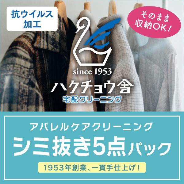 クリーニング 宅配 シミ抜き5点パック 詰め放題 送料無料 ダウン ジャケット コート 衣替え 丁寧...