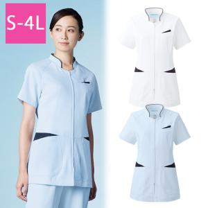 白衣 渡辺雪三郎 レディス ジャケット半袖 YW132-1（3・4） カゼン