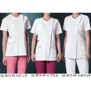 981 カゼン スクラブ 白衣 女性用 レディ...の詳細画像2