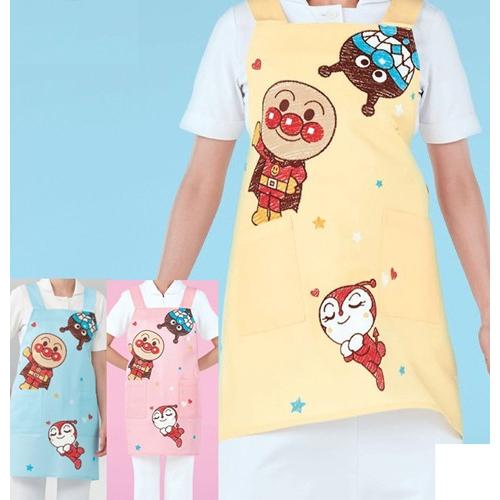 ANP917 カゼン エプロン ナースウェア アンパンマン キャラクター 男女兼用 ショート丈 ペン...