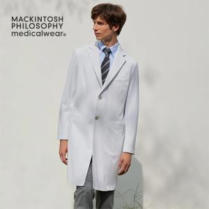 MPW3900 マッキントッシュフィロソフィー 男性用ドクターコート 医療 病院 クリニック 白衣 長袖 白｜白衣ネット ヤフー店