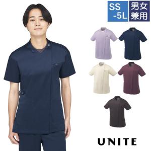 白衣 渡辺雪三郎 レディス ジャケット半袖 YW124-1 カゼン 女性 医務衣