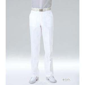USA90 ナガイレーベン 白衣 ナースウェア パンツ 男性用 ストレート ノータック 前ファスナー センタープレス ポケット付き｜白衣ネット ヤフー店