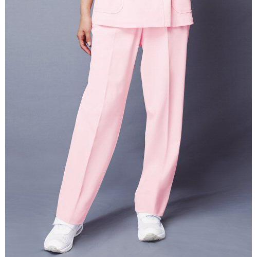 WH10142 自重堂 ホワイセル ナースウェア パンツ 女性用 ゆったり ツータック 抗菌防臭 帯...