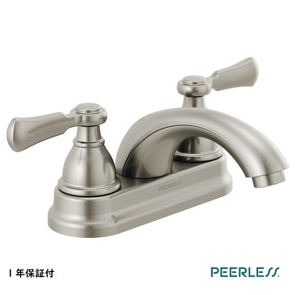 PEERLESS 洗面 水栓 2ハンドル 3穴用 4インチ 混合水栓 蛇口 交換 リフォーム DIY...