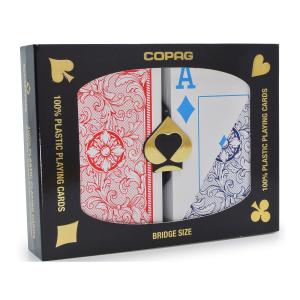 COPAG 4色 ブリッジサイズ ジャンボインデックス ダブルデッキ