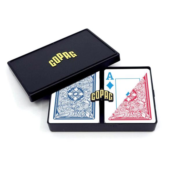 Copag 4色 ポーカーサイズ ジャンボインデックス ダブルデッキ トランプ プラスチック カード...