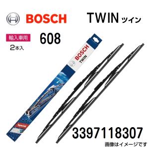 BOSCH TWIN ツイン 輸入車用ワイパーブレード 608 2本入 600/500mm 3397118307 送料無料｜hakuraishop