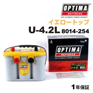 U-4.2L (8014-254) OPTIMA バッテリー 55Ah イエロートップ 輸入車用 8014-254 送料無料｜hakuraishop