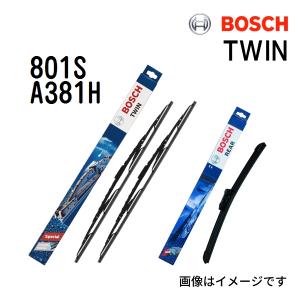 BOSCH TWIN ツイン 輸入車用 ワイパーブレード  3397001802 (801S) 600/530mm  リア用 3397008996 (A381H) 380mm  送料無料｜hakuraishop