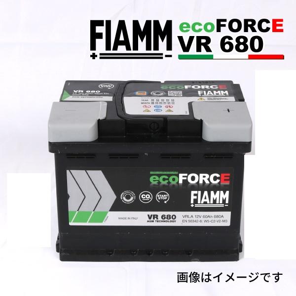 FIAMM アイドリングストップ向けバッテリー ecoFORCE AGM 60A LN2 VR680...