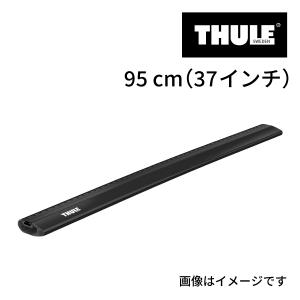 THULE TH7214 ウイングバーエッジ Thule WingBar Edge 1本 95mm ブラック 送料無料｜hakuraishop