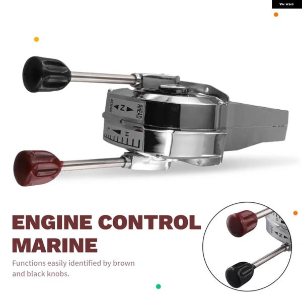 並行輸入品 トップ マウント ボートデュアル レバー ハンドル エンジン コントロール マリン エン...