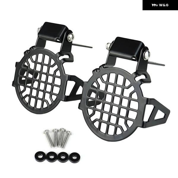 並行輸入品  補助ライト ブラケット オートバイ フォグランプ プロテクター カバー LEDランプガ...