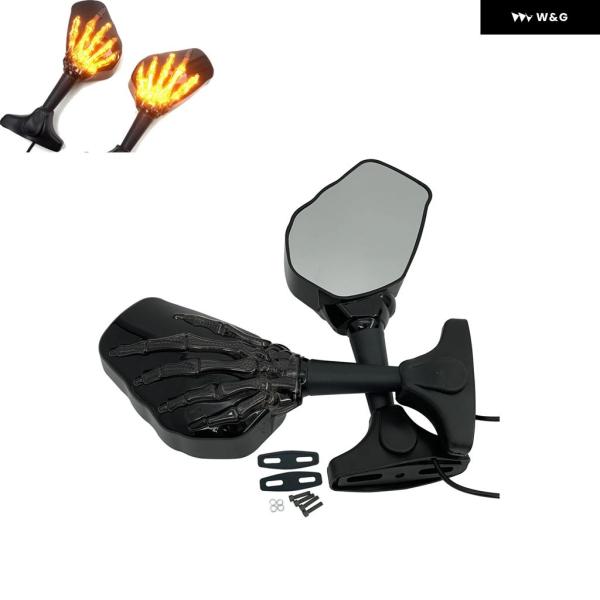 並行輸入品  一体型ウィンカー インジケーター バックミラー ホンダ CBR1000F CBR600...