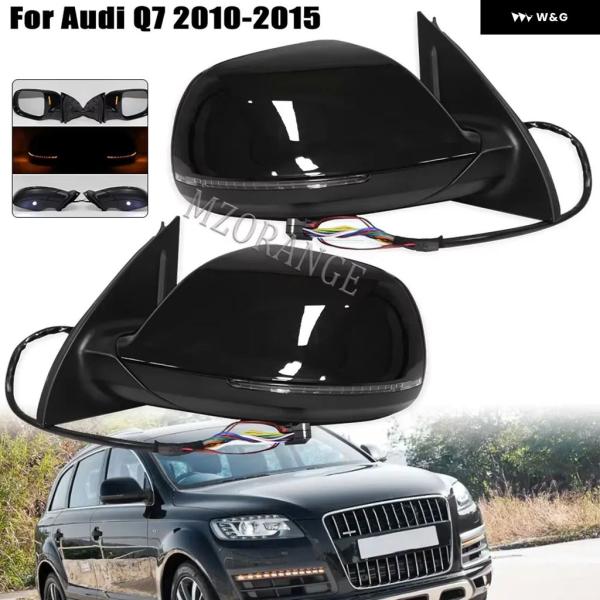 並行輸入品  サイドミラー アウディ Q7 4L2010-2016 2017 LED リアビュー ウ...