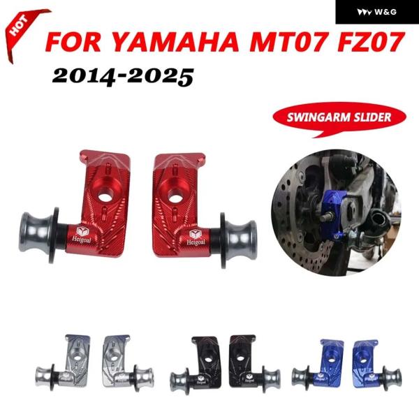 並行輸入品MT07 2025 オートバイ バイク リア車軸 チェーン アジャスター スライダー スイ...