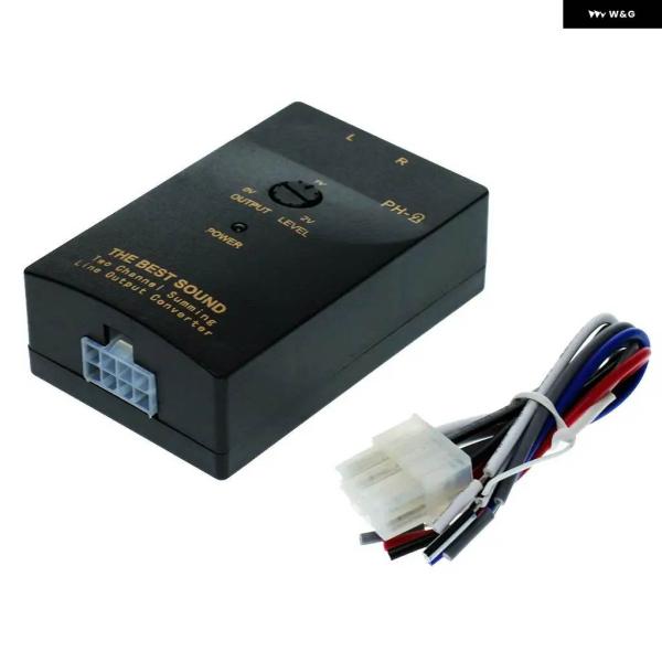 並行輸入品 カー オーディオ ハイレベル/ローレベルコンバーター RCA オーディオ アダプター ス...