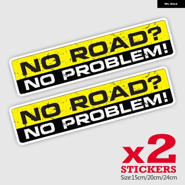 並行輸入品 CK21838# 2枚/パック PVC デカール ロードがなく問題なしカー ステッカー ...