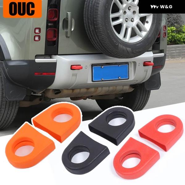 並行輸入品2PCS ゴム車リアトレーラー牽引フックリング カバー ランドローバー ディフェンダー 9...