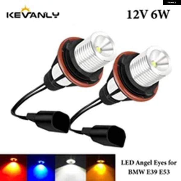 並行輸入品2個 LED エンジェルアイズ フォグランプ BMW E87 E39 M5 E60 E61...
