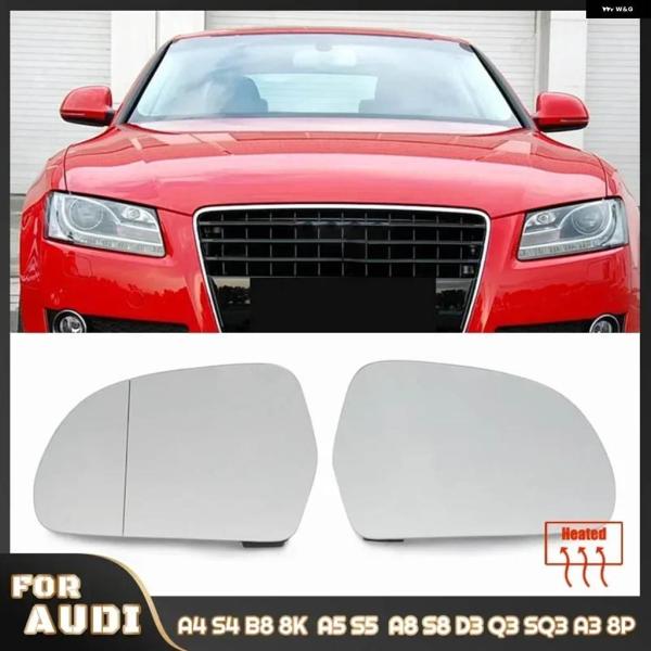 並行輸入品左 右 サイドミラー ガラス リアビュー 外装 広角 アウディ A4 S4 B8 8K 0...