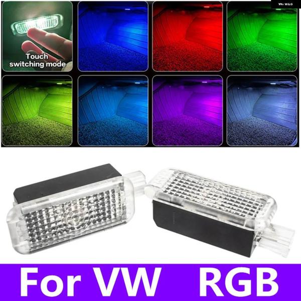 並行輸入品 LED カー RGB フットウェルランプ アンビエントライト VW シャラン 7N トゥ...