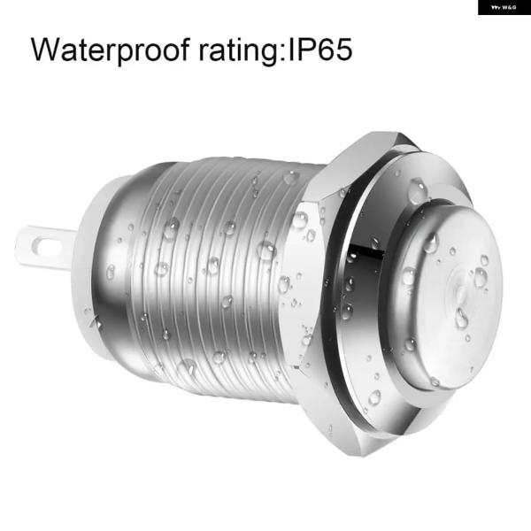 並行輸入品 12個 12MM モーメンタリ プッシュ ボタン スイッチ 12V 防水 電源 プッシュ...