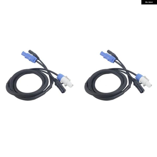 並行輸入品 DMX POWERCON ケーブル POWERCONプラグとDMX XLR信号線組み合わ...