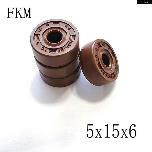 並行輸入品 FKM フレーム ワーク オイルシール TC 5X15X6 フッ素ゴム 油圧 シリンダー...