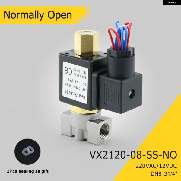 並行輸入品 220V 12V DN8 1/4インチ VX2120-08-SS-NO ノーマルオープン...