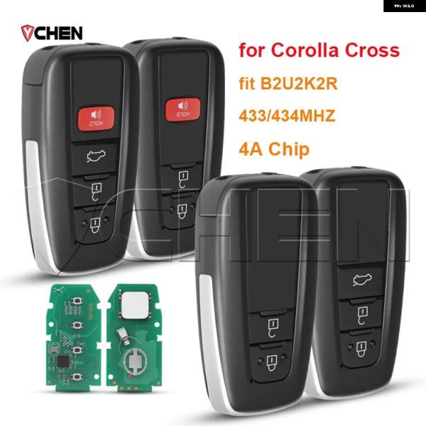 並行輸入品 リモートキー 433/434MHZ 4A チップ トヨタ カローラ クロス 2019 -...