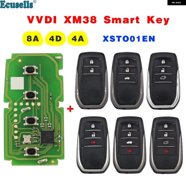 並行輸入品 VVDI XM38 スマートキー 8A 4D 4A トヨタ カムリ RAV4 ハイラック...