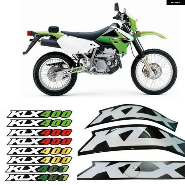 並行輸入品 オートバイ 3D接着式 スイングアーム ステッカー デカール カワサキ KLX400 4...