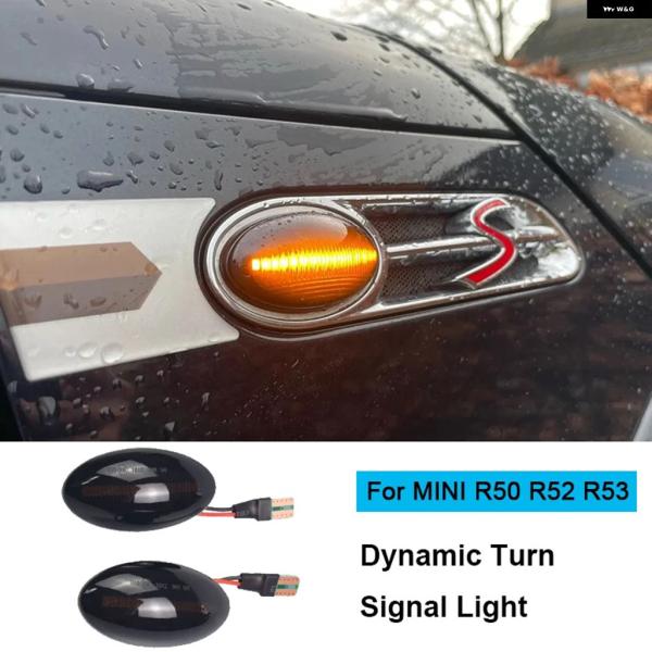 並行輸入品 MINI R50 R53 COOPER 2002-2006用ダイナミック LED ウィン...