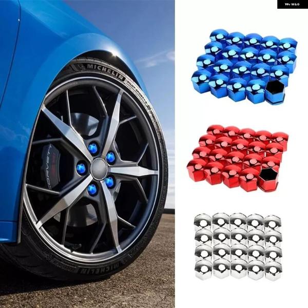 並行輸入品 車用ホイールナットキャップ カバー キャップ防錆ハブスクリュー タイヤナットボルト 装飾...