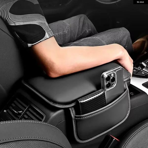 並行輸入品 厚みのある バージョン カーセンター コンソール プロテクター カバー レザー製 アーム...