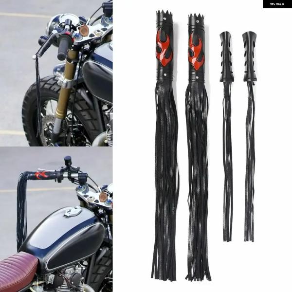 並行輸入品 オートバイ 合成皮革 ハンドルバー タッセル カバー タッセルフリンジ グリップ 装飾 ...