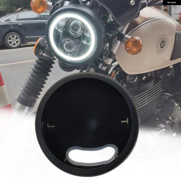 並行輸入品 ハーレー XL833 オートバイ 5.75インチ LED ヘッドライト バケット ダイナ...
