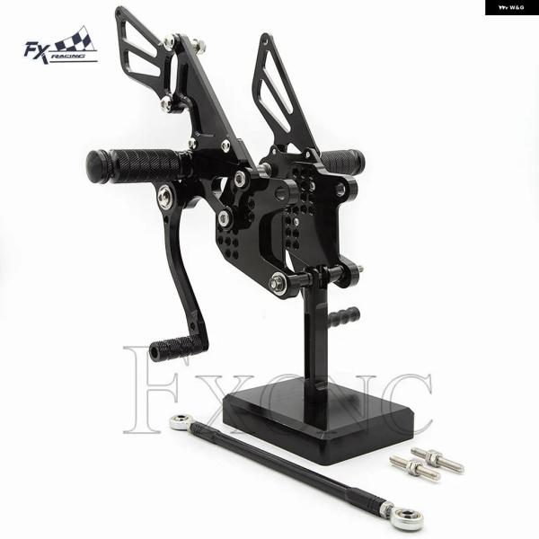 並行輸入品 カワサキ 2006 - 2009 2010 オートバイ リアセット フットレスト フット...