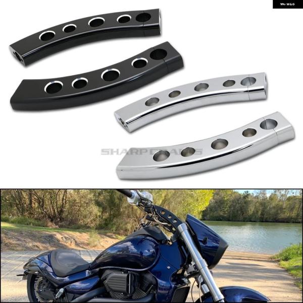 並行輸入品 スズキ ブルバード / イントルーダー バイク プルバック ハンドルバー ライザー マウ...